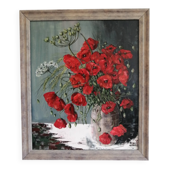 Poppy canvas