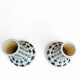 2 x Pied de poule vases / 1980s