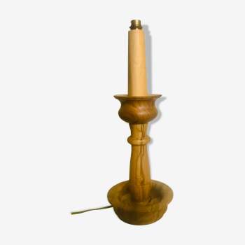 Lampe en bois 48 cm  circa 1960