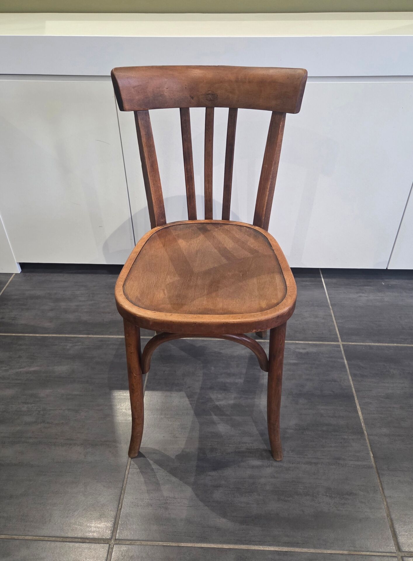 Lot de 4 chaises de bistrot Fischel vintage, années 1970