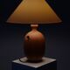 Rare vintage wooden table lamp by Dyrlund Denmark.