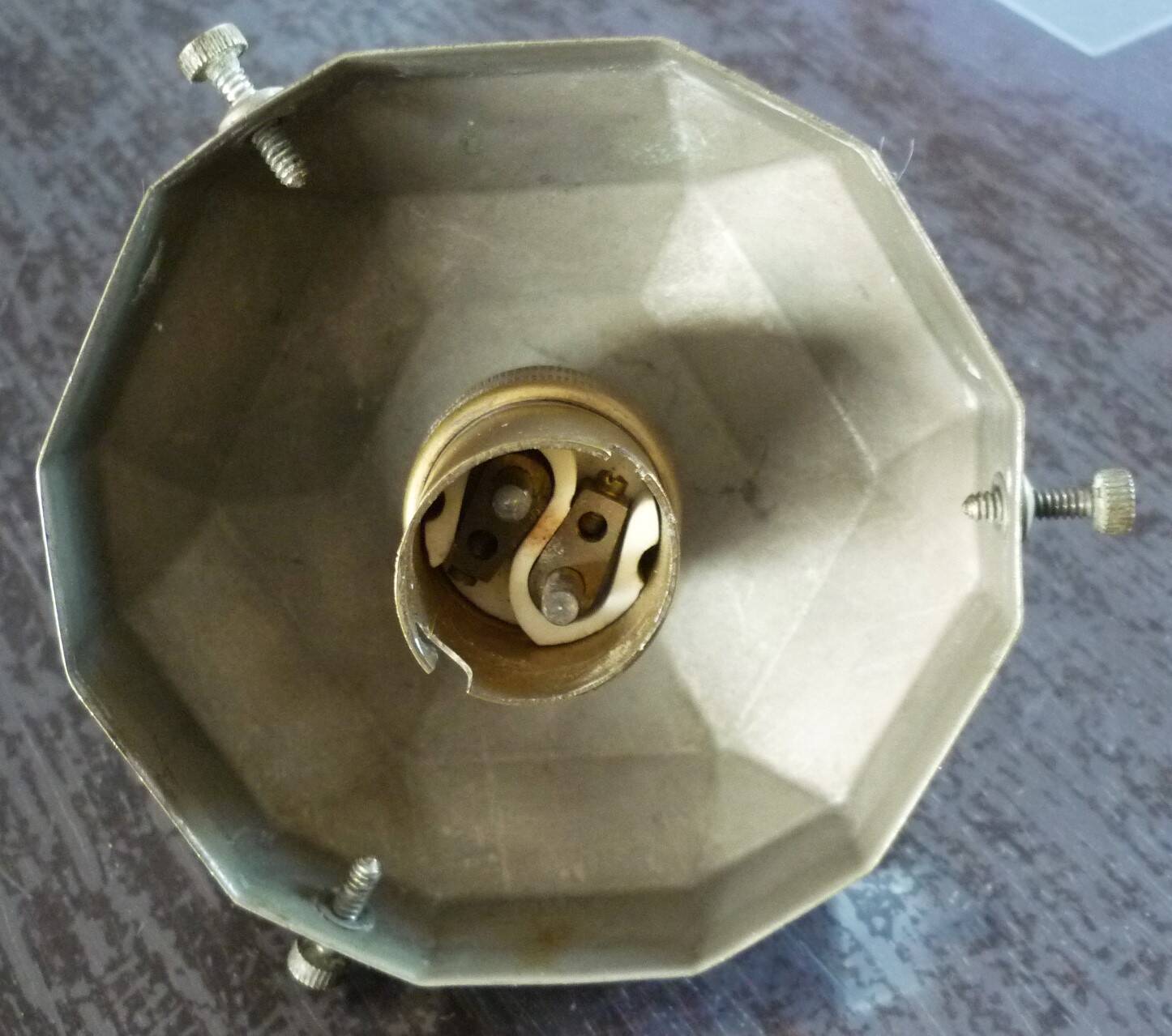 Art deco pendant lamp, frosted glass globe, skyscraper, building