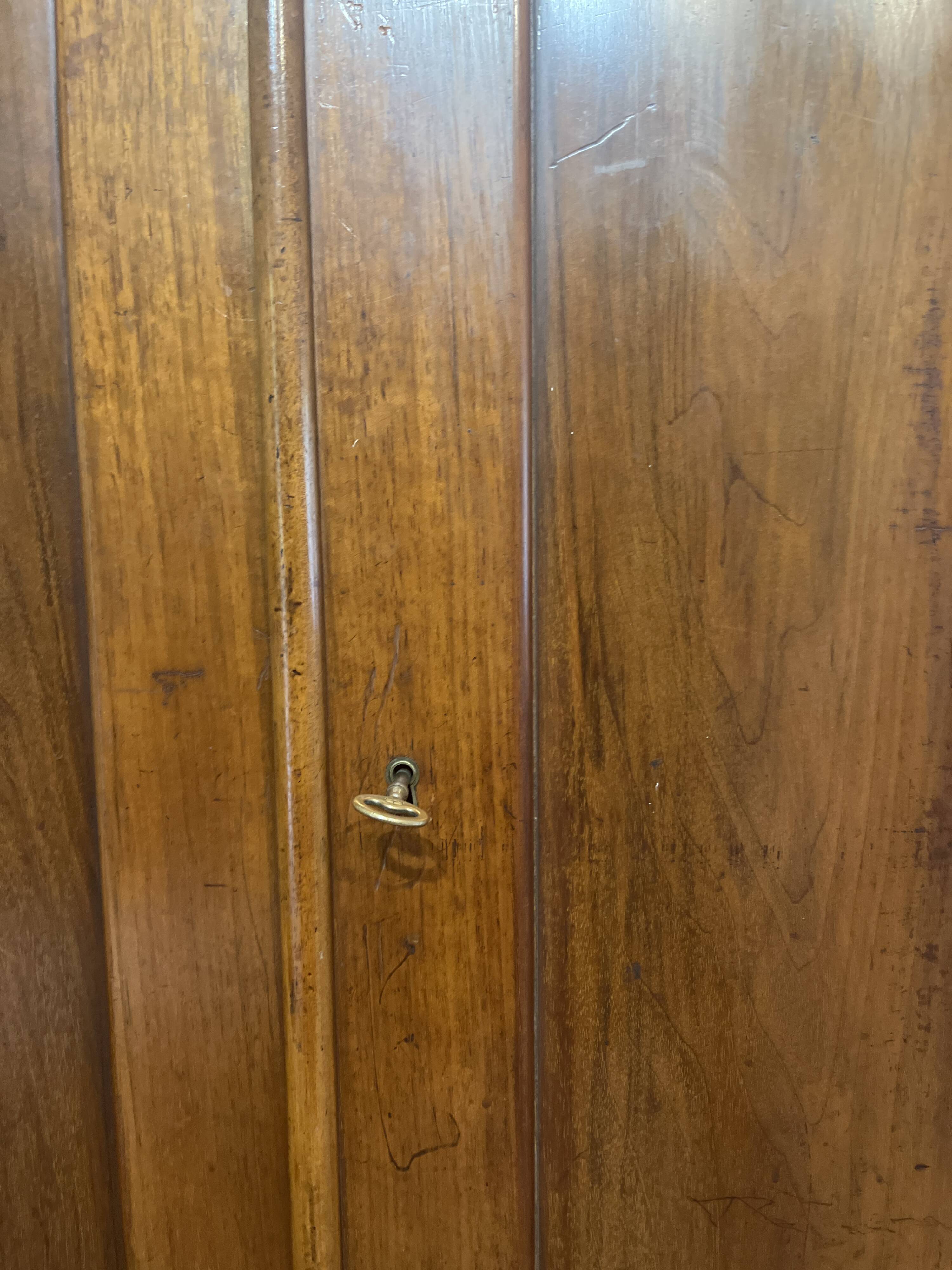Antique cherry wood wardrobe, Louis Philippe style, 2 doors