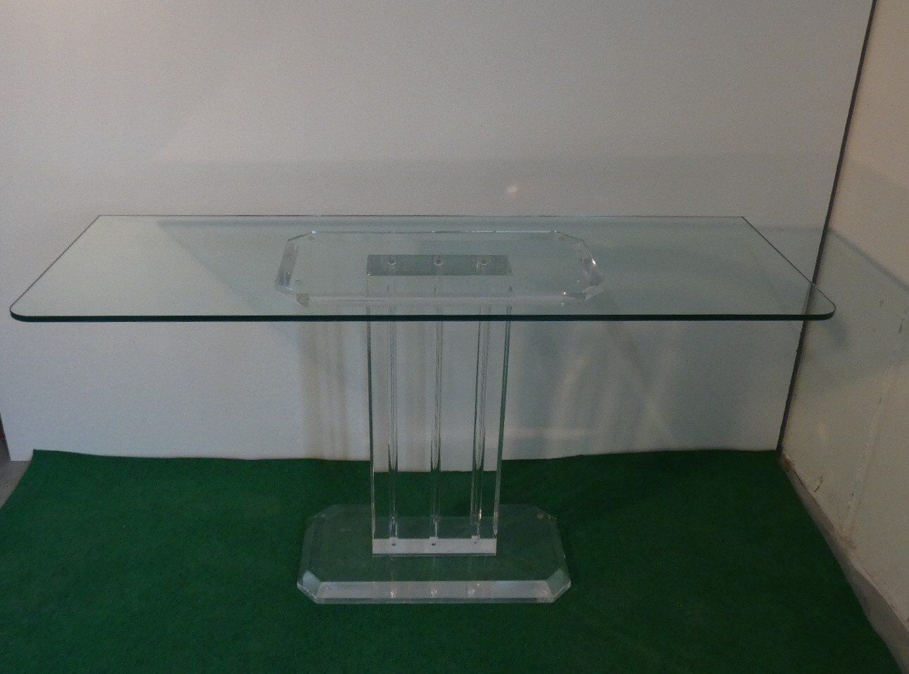 Sculptural base for acrylic glass table, Italy, 2000s