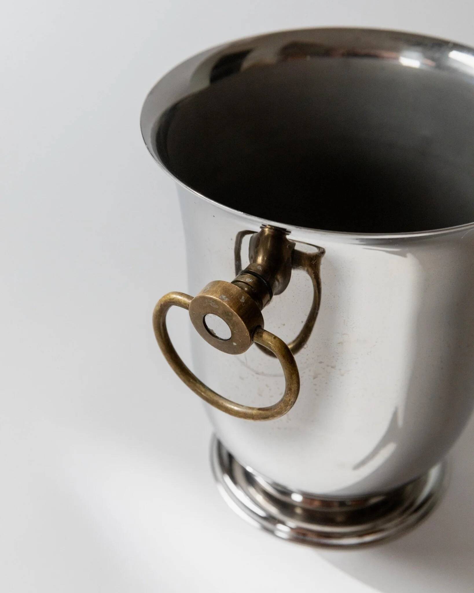 Silver-plated Jean Couzon 1980s Champagne Cooler – Vintage Centerpiece and Elegant Table Decor