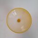 Wobble vase in yellow opaline artisanal glass