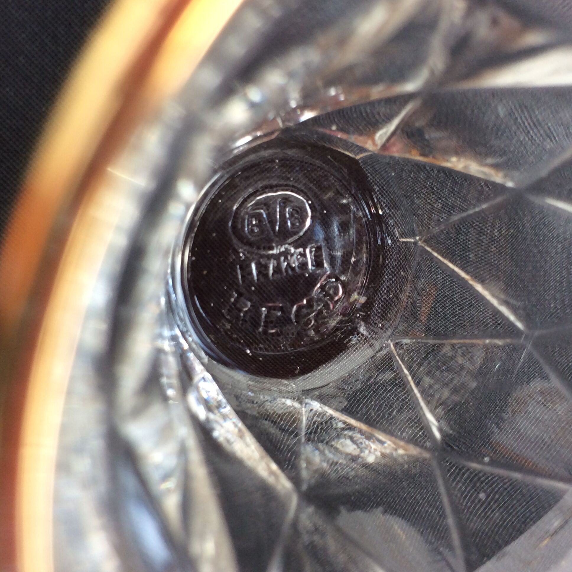 Set of 7 old small glasses BVB France R.E.G.D.