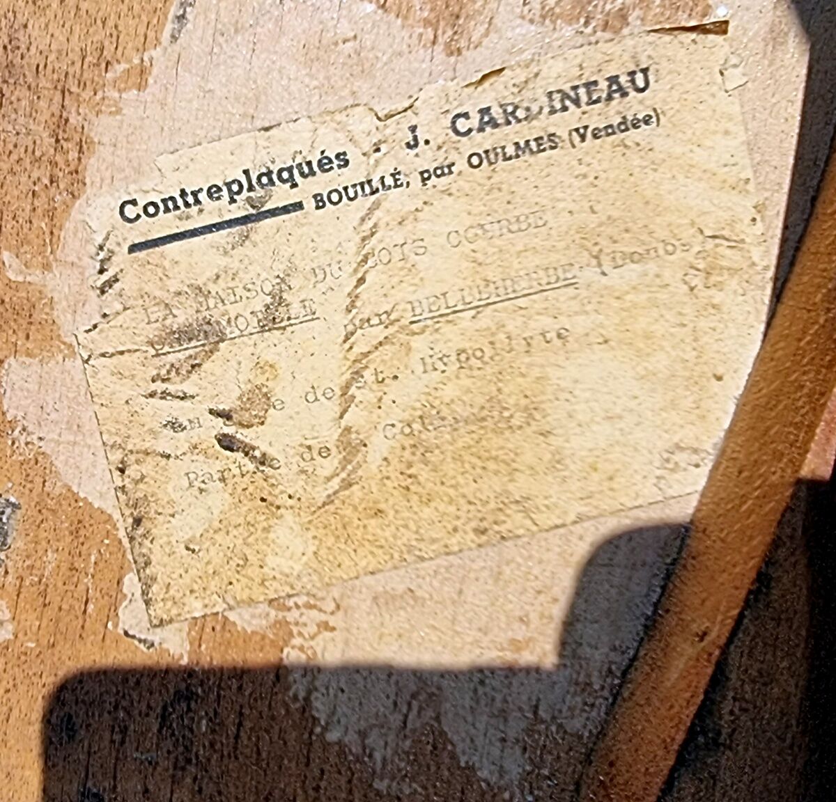 Chaise bistrot de Charmoille années 70
