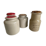 Set of 4 mustard jars