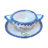 Faience of charolles bowl "in the village"  1940