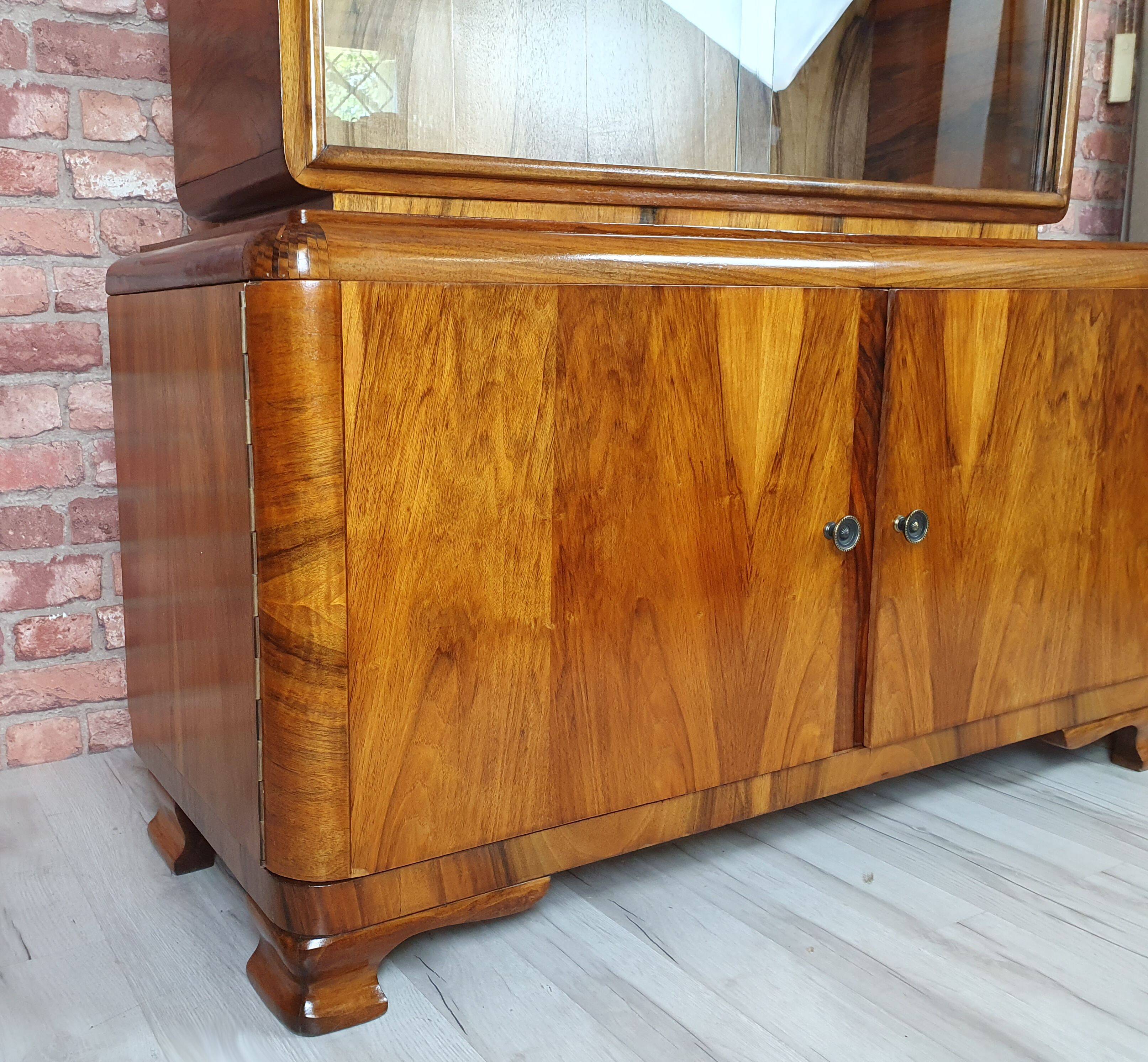 Renovated credenz, art deco display cabinet