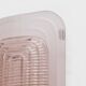 Pair of Art Deco Sconces in Matte and Glossy Pink Murano Glass and Brass
