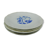 5 flat plates Digoin Sarreguemines - Paradise