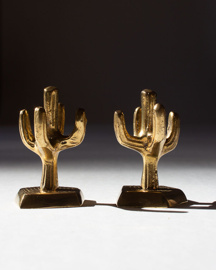 Brass saguaro cactus - Mexico - 60s/70s