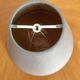 Gray fabric lampshade