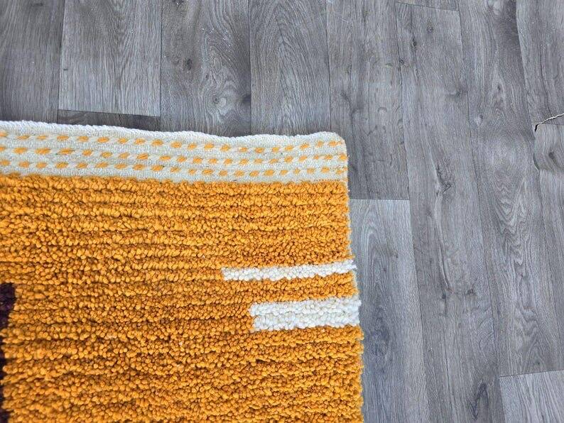 Authentic handmade pure wool rug size 1/2 m
