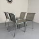 4 Italian design aluminum chairs from the 90s Calligaris Italy