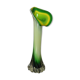 Vase soliflore arum in Murano glass yellow and green 60s 70s