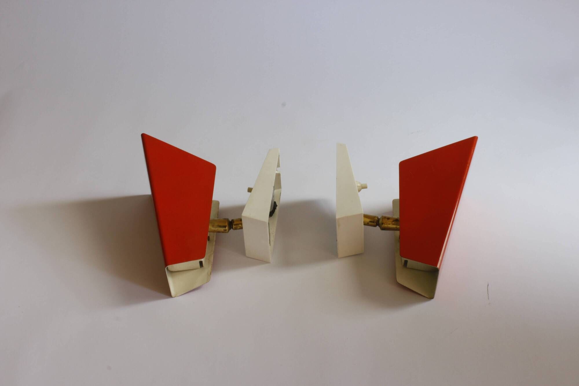 Orange wall sconces by J. J. M. Hoogervorst for Anvia, 1960s