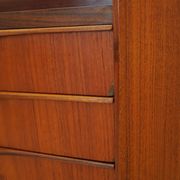 Cabinet d'angle en teck, design danois, années 1970, production : Danemark