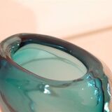 Vintage Scandinavian submerged glass vase