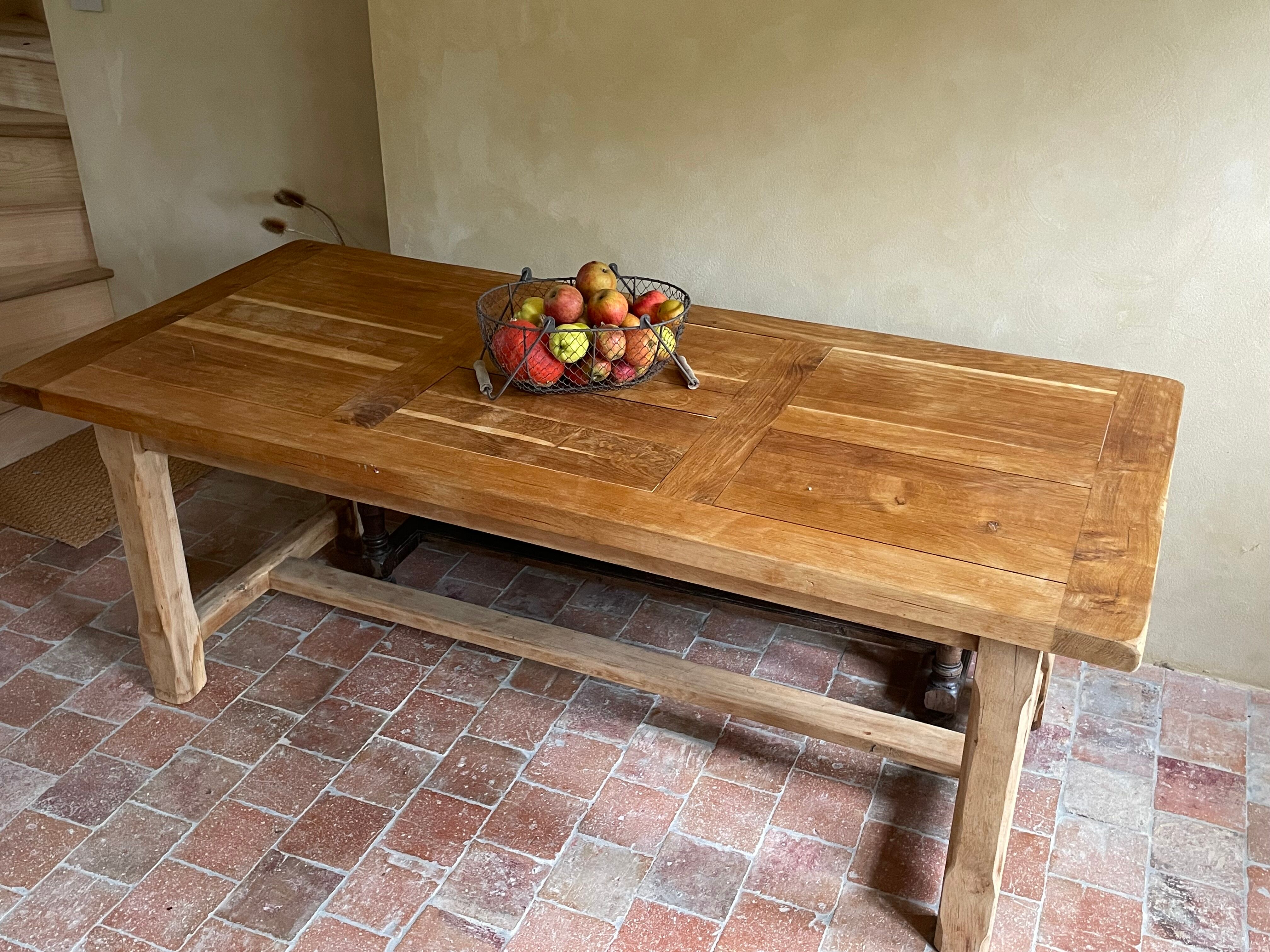 Oak farmhouse table