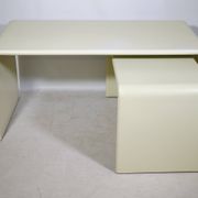 Space Age nesting desk in fiberglass, set of 2, 1970s