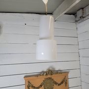 Suspension vintage en verre des années 60