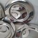 Alessi Alfra / Small presentation plates in 18/8 stainless steel