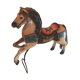 Cheval cabré de manège ou de carrousel forain en bois