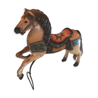 Wooden merry-go-round horse or fairground carousel