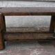 Workbench in raw wood with the press