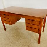 Vintage retro Danish mid-century teak desk by Bent Silberg Møbler 1960s