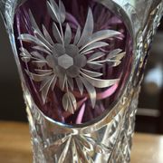 Vase en christal de bohème