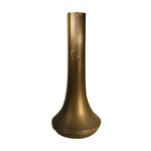vase art nouveau en laiton