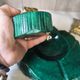 Vintage 70's Desk Set in Green Alabaster Malachite - 3 Pieces - Ita