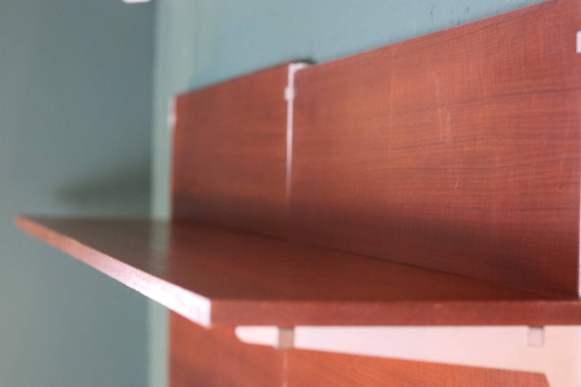 Vintage Scandinavian teak wall unit