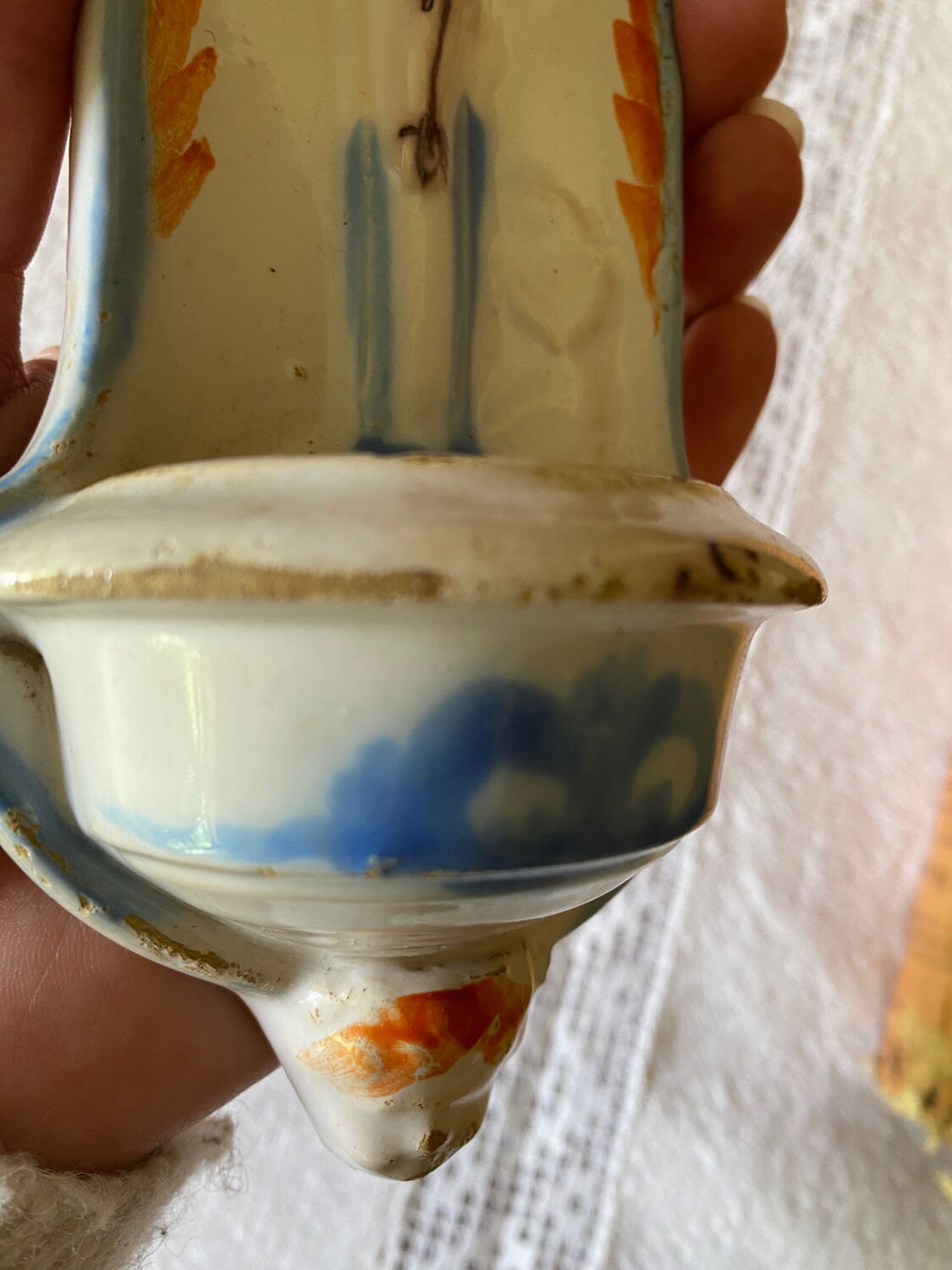 Benitier old faience