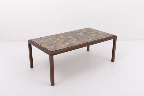 Table basse Ib Kofod-Larsen des années 1960 par AB Saffle Möbelfabrik