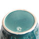 Vintage "Stripline" celadon green vase by Ernest d'Hossche for Keralux, 1958