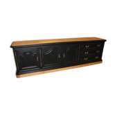 Enfilade noire et bois