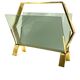 Modern brass magazine rack,  Italy 1970