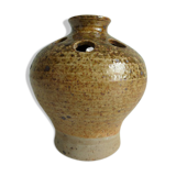Vase pique fleurs en grès émaillé