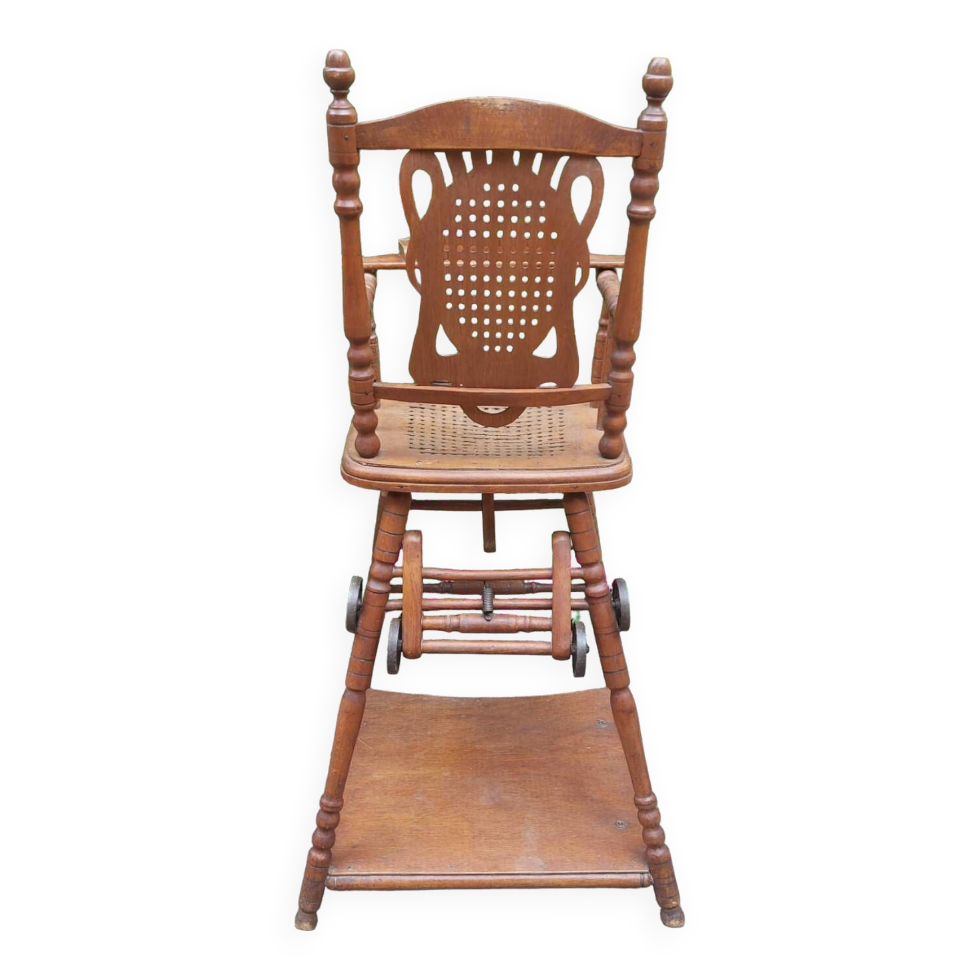 Antique high chair for baby and child