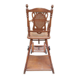 Antique high chair for baby and child