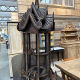 Handcrafted teak cage