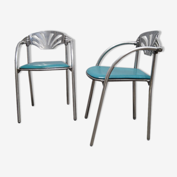 Italian Alisea chairs by Lisa Bross for Studio Simonetti, 1980s, Set of 2