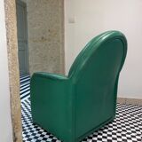 Green club armchair ultra design in contemporary vintage leather