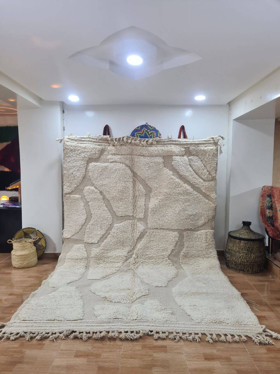 Handmade wool Berber rug 300X200 cm