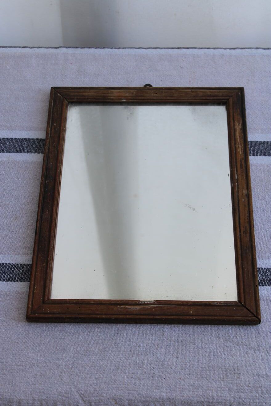 Wooden mirror